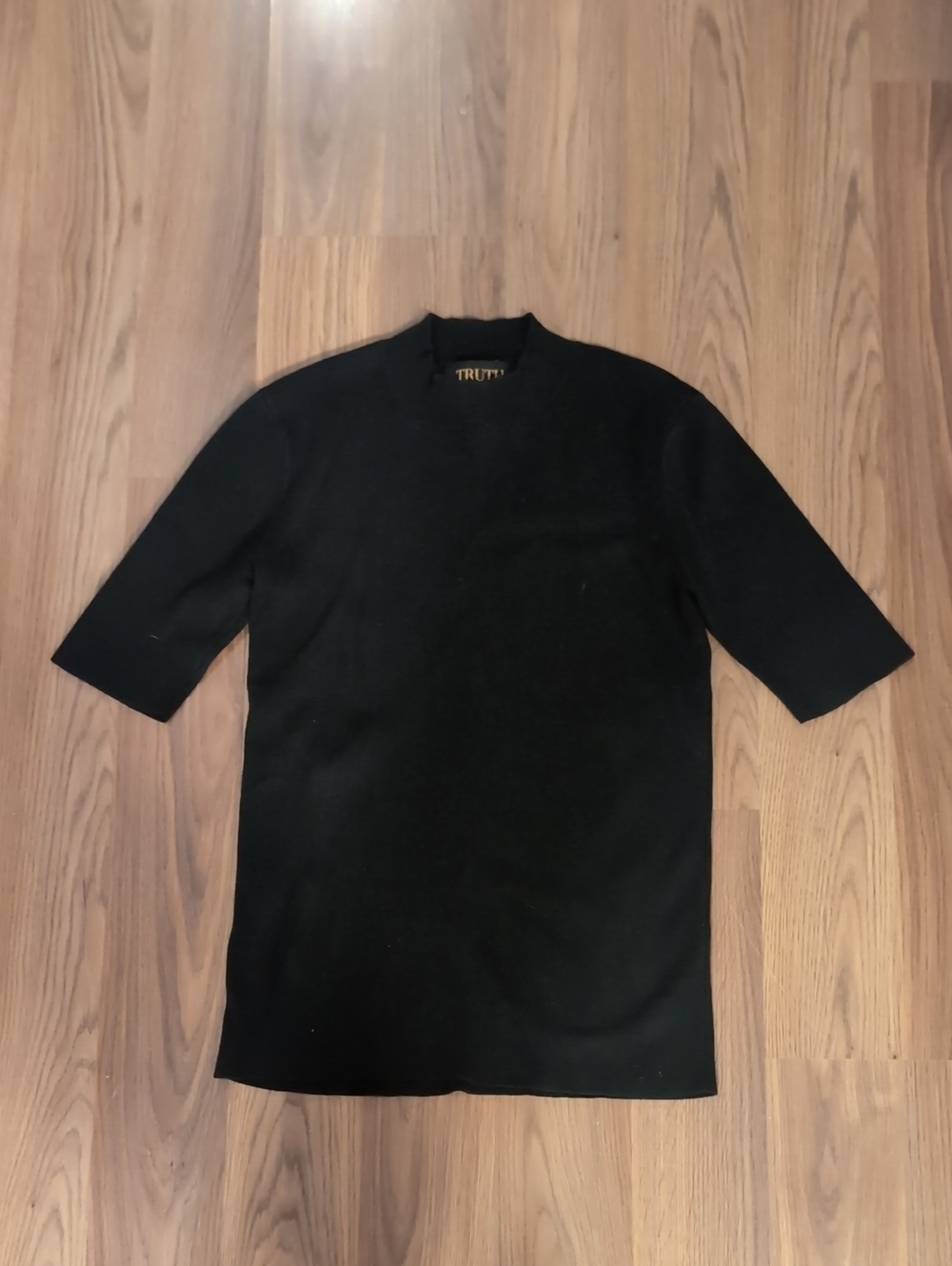 Truth Black Short-Sleeve Crewneck Sweater